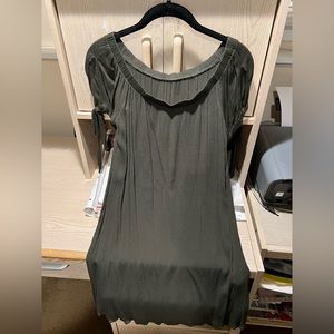 Dark Green Short Sleeve Dress